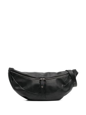 WERKSTATT:MÜNCHEN 1.0 cross-motif leather crossbody bag - Black