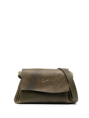 WERKSTATT:MÜNCHEN 1.0 cross-motif leather crossbody bag - Green
