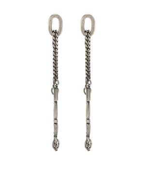 WERKSTATT:MÜNCHEN chain-link drop earrings - Silver