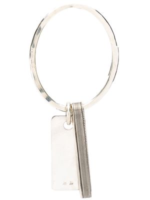 WERKSTATT:MÜNCHEN engraved tag keyring - Silver