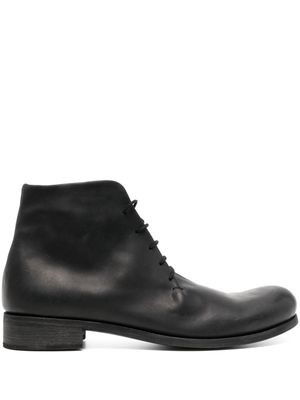 WERKSTATT:MÜNCHEN lace-up leather ankle boots - Black