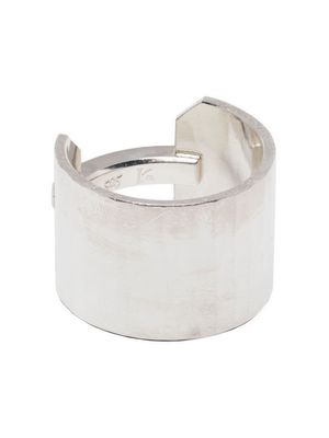 WERKSTATT:MÜNCHEN logo-engraved polished-finish ring - Silver