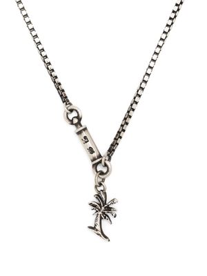 WERKSTATT:MÜNCHEN palm-tree charm necklace - Silver