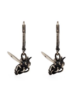 WERKSTATT:MÜNCHEN wasp-pendant earrings - Silver