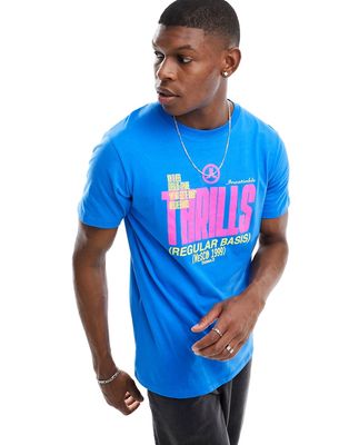 WESC printed T-shirt in blue