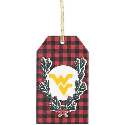 West Virginia Mountaineers Gift Tag Ornament