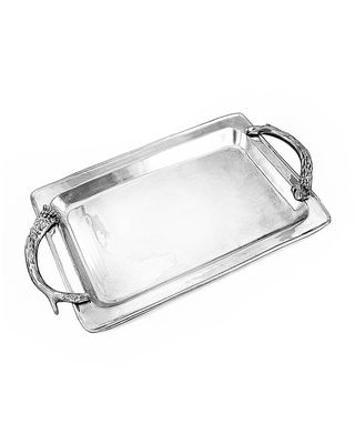 Western Antlers Large Rectangle Tray