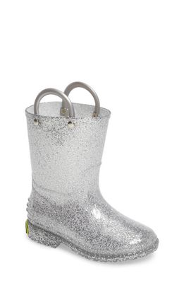 Western Chief Glitter Waterproof Rain Boot in Silver