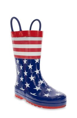 Western Chief Kids' Old Glory Rain Boot in Blue