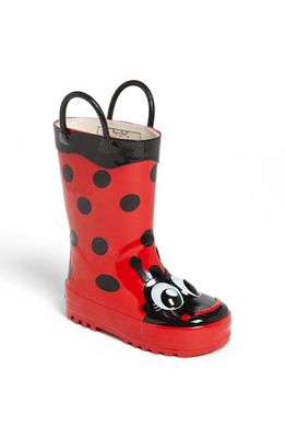 Western Chief Ladybug Waterproof Rain Boot in Red