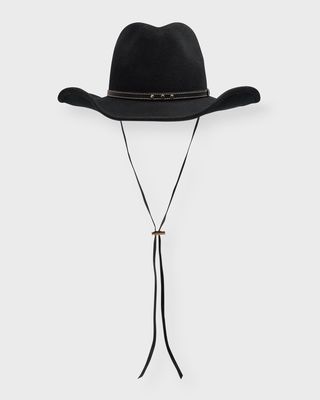 Western Cowboy Felt Large-Brim Hat