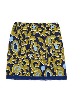 Western Paisley Miniskirt