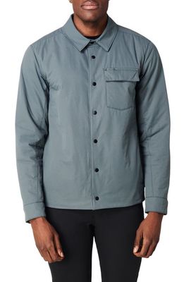 Western Rise AirLoft Water Resistant Shirt Jacket in Blue Grey