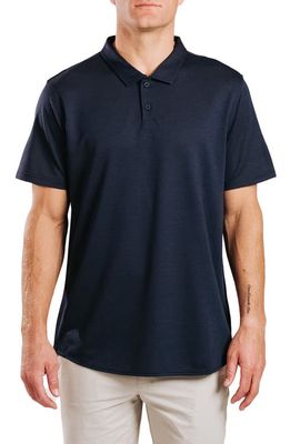 Western Rise Limitless Merino Wool Blend Polo in Navy