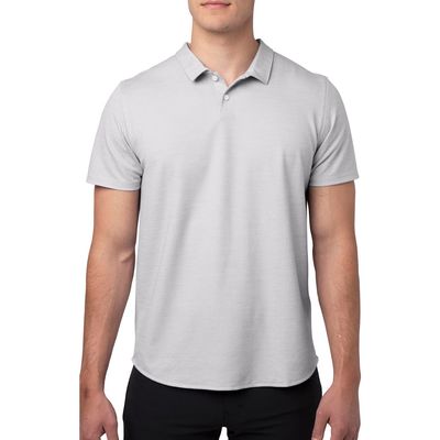 Western Rise Limitless Merino Wool Blend Polo in Smoke 