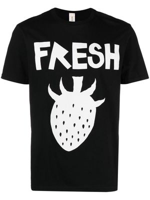WESTFALL Fresh strawberry-print cotton T-shirt - Black