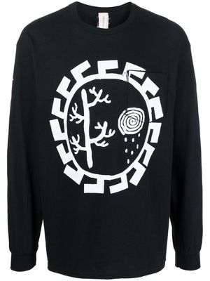 WESTFALL graphic-print crew-neck sweatshirt - Black