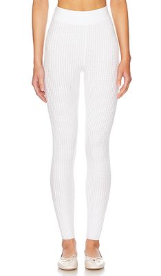 WeWoreWhat Cable Knit Legging in Ivory