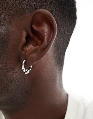WFTW ball hoop earrings in silver