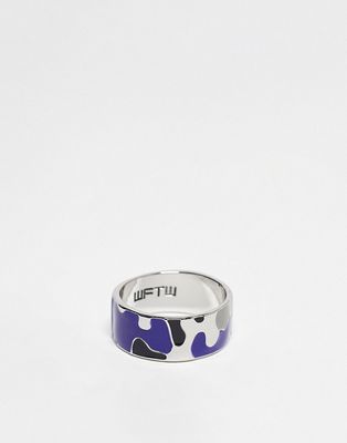 WFTW camo band ring in silver