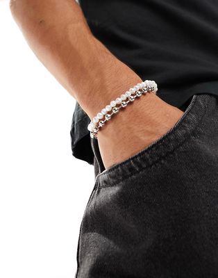 WFTW visionary double bracelet in silver