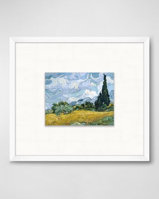"Wheat Field with Cypresses" Giclee