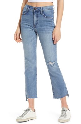 Whetherly Daniel Distressed High Waist Baby Bootcut Jeans in Medium Melbourne