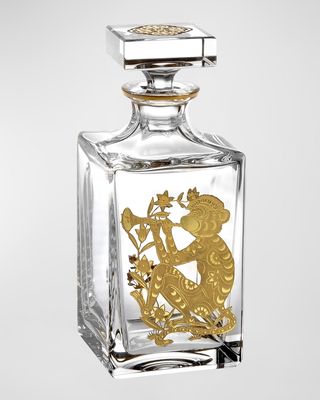 Whiskey Decanter With Golden Monkey