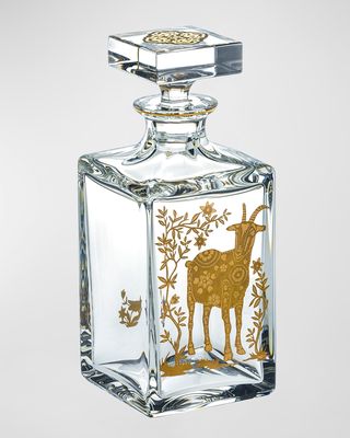 Whiskey Decanter With Golden Sheep