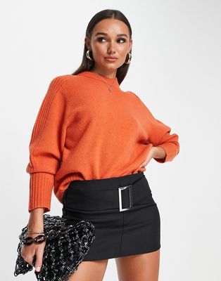 Whistles knitted wool sweater in bright orange