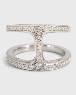 White Gold Dame Phantom Ring with Diamonds