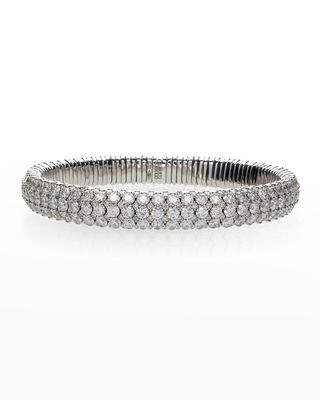 White Gold Diamond Giotto Stretch Bracelet