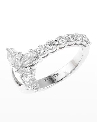 White Gold Diamond Ring, 1.3tcw, Size 6.5