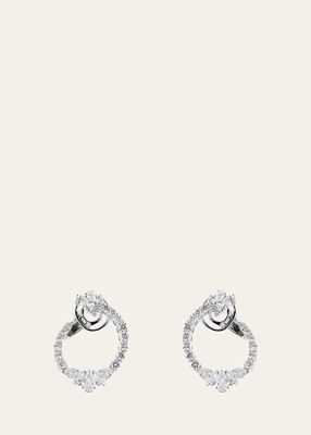 White Gold Earrings with Diamonds, 2.52tcw