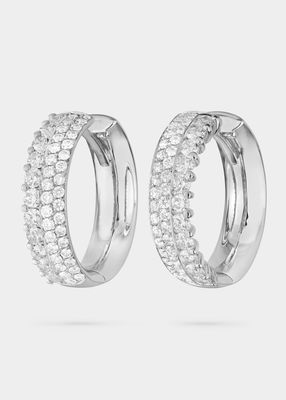 White Gold Earrings with Diamonds
