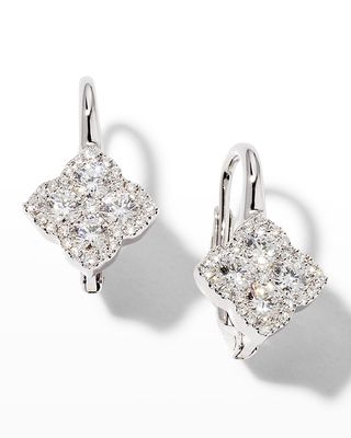 White Gold Fleur D'Amour Diamond Earrings