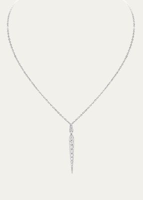 White Gold Merveilles Icicle Diamond Pendant Necklace