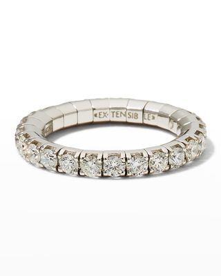 White Gold Stretch Diamond Ring, 1.68tcw