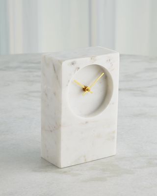 White Marble Tower Clock