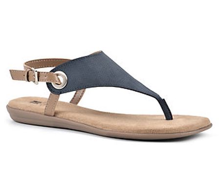 White Mountain Adjustable Thong Sandals - Londo n