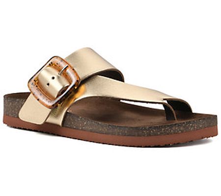 White Mountain Leather Footbeds Sandals - Harle