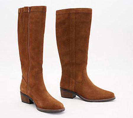 White Mountain Medium Calf Tall Shaft Leather Boot-Altitude