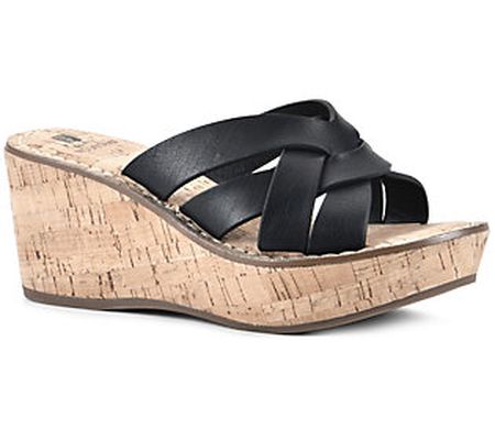 White Mountain Platform Wedge Sandals - Samwell