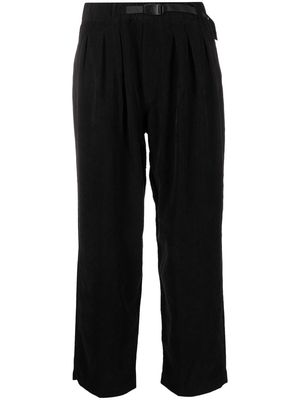 White Mountaineering belted wide-leg trousers - Black