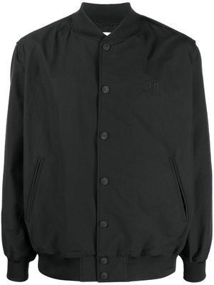 White Mountaineering embroidered-logo detail bomber jacket - Black