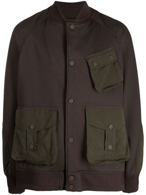 White Mountaineering Varsity raglan-sleeves bomber jacket - Brown