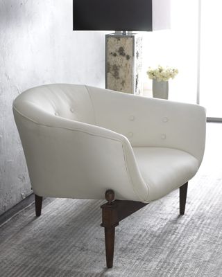White Scoop Chair