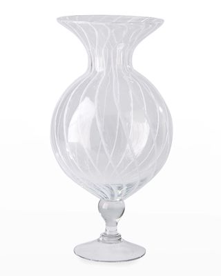 White Stripe Vase