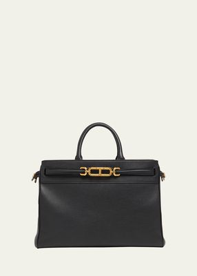 Whitney Large Top-Handle Bag in Leather