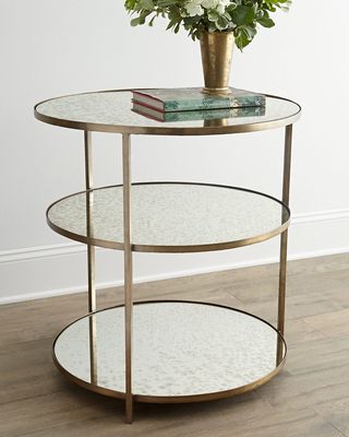 Whitney Mirrored Side Table